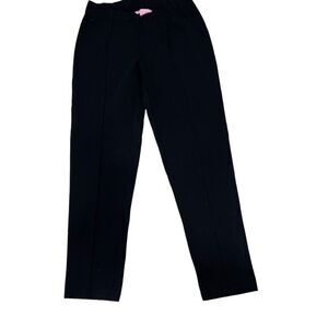 Lilly Pulitzer Travel Ponte Knit Pants Black Elastic Waist Pull-on Casual Small